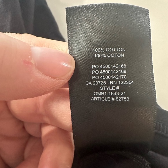 Babaton Cropped Black Top with Shoulder Pads-Size Small - Picture 6 of 6